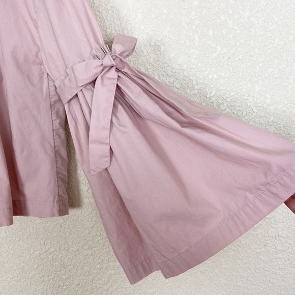 Free People So Obviously Yours Bell Sleeve Top Womens Small Blush Pink Cotton - Picture 9 of 13